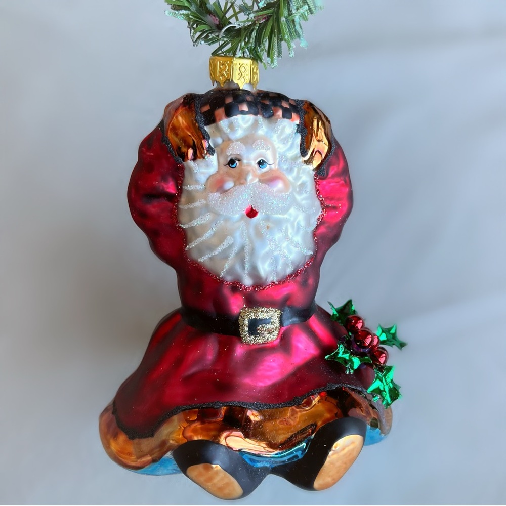 Peggy Abrams Santa Ornament